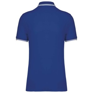 Kariban frfi rvidujj gallros pl, Royal Blue/White (gallros pl, 90-100% pamut)