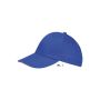 Sols Buffalo 6 paneles baseballsapka, Royal Blue/Neon Coral